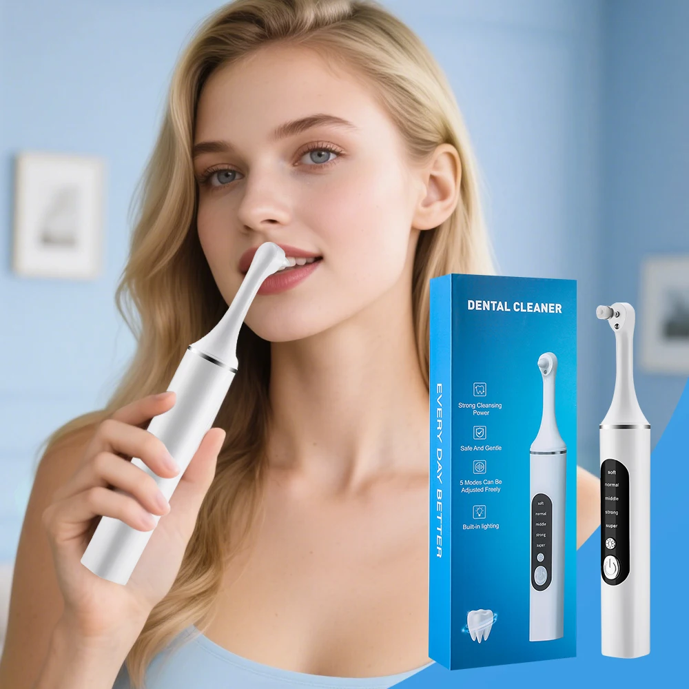 Teeth Whitening Mouthwash - Polisseuse électrique pour dents, nettoyeur de