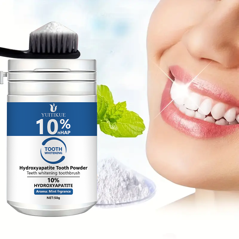 Teeth Whitening Near Me - YUTIKUE 10% nHAP poudre dentaire 50g-hydroxyapatite