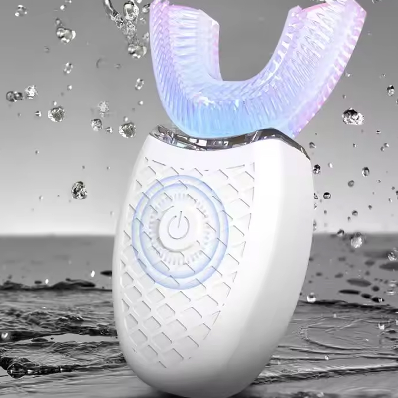 Teeth Whitening Blue Light - Ensemble de brosses à dents automatiques,