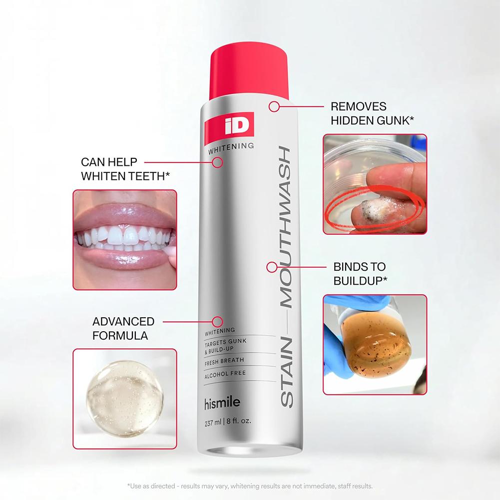 Hismile iD Bain de bouche sans - Teeth Whitening Mouthwash avis et prix