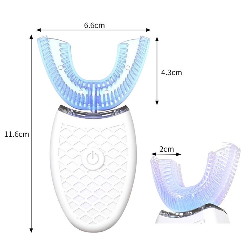 Ensemble de brosses à dents au - Teeth Whitening Blue Light avis et prix