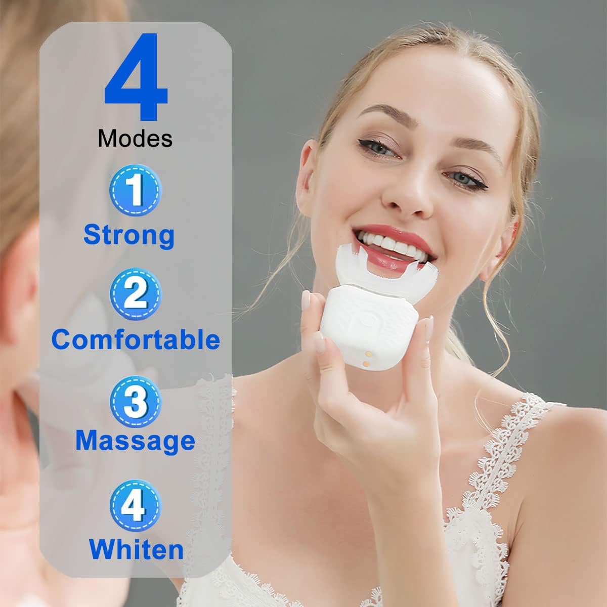 Brosse à dents électrique auto - Teeth Whitening Blue Light avis et prix