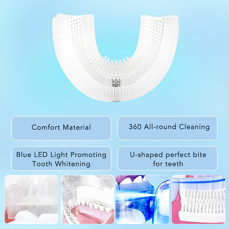 Brosse à dents électrique auto - Teeth Whitening Blue Light avis et prix