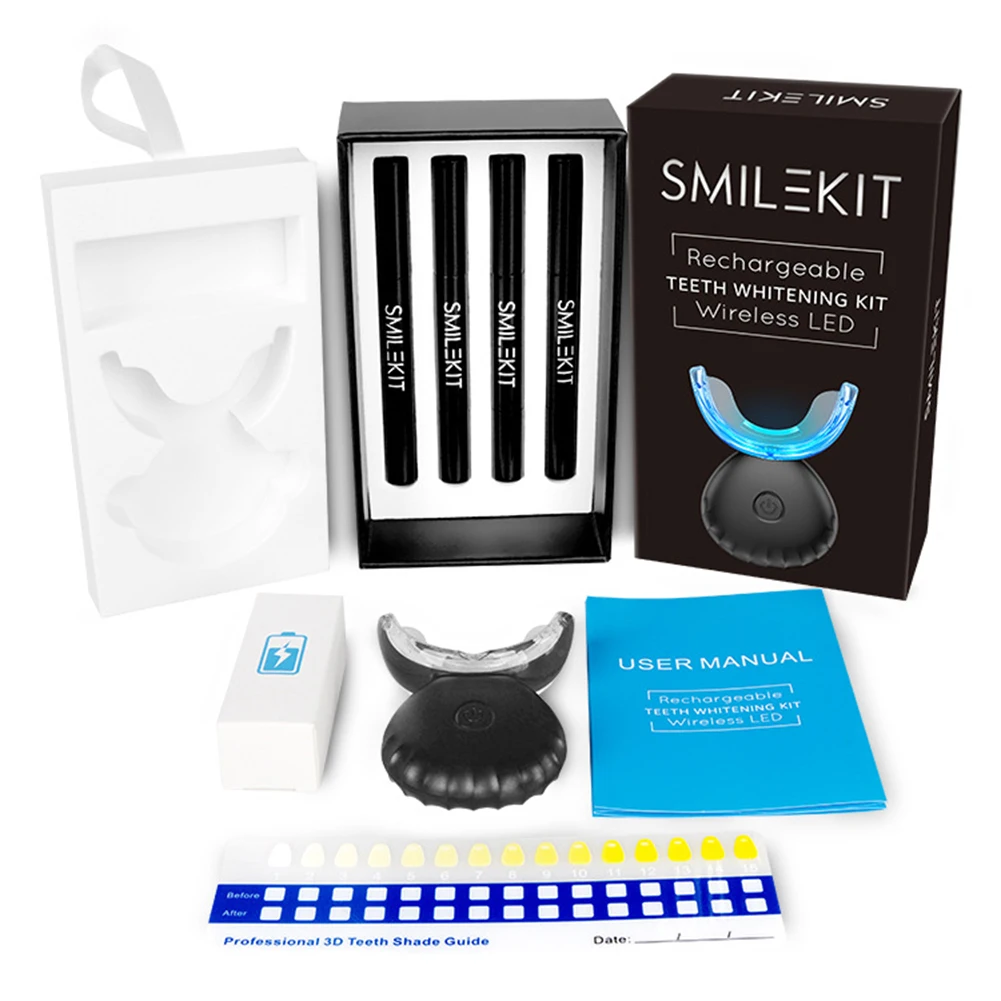 Kit de blanchiment des dents d - Teeth Whitening Blue Light avis et prix